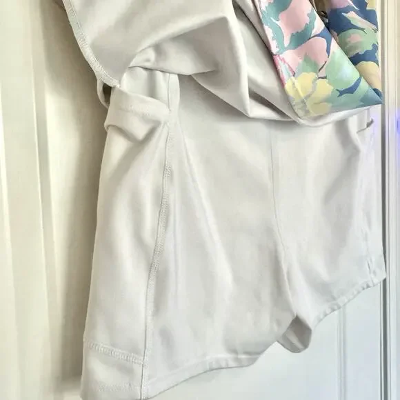 Boston Proper Skirt Skort Womens Sz 6 Pink Floral Lined Mini Retro Tennis Resort - Picture 9 of 16